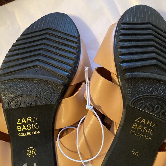 NEW ZARA BASIC SANDALS SIZE 36 - Picture 3 of 5